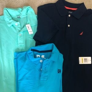 3 short sleeve polos- youth size 12